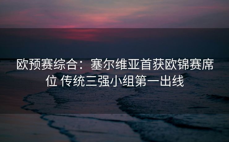 欧预赛综合：塞尔维亚首获欧锦赛席位 传统三强小组第一出线