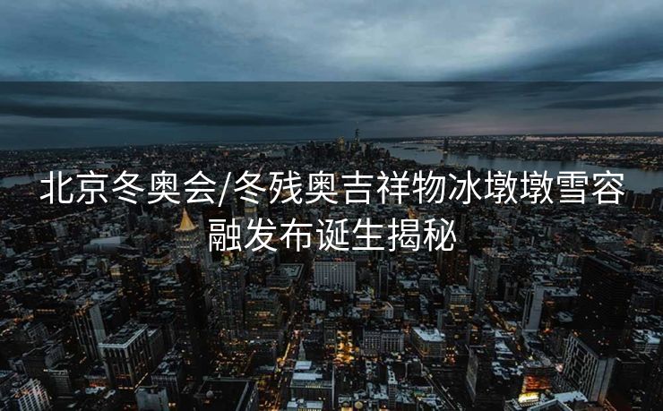 北京冬奥会/冬残奥吉祥物冰墩墩雪容融发布诞生揭秘