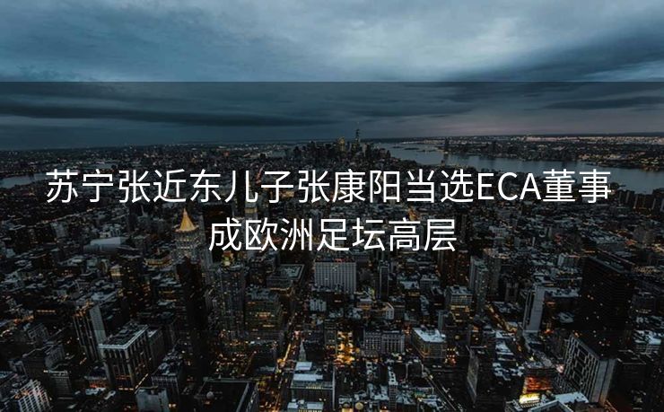 苏宁张近东儿子张康阳当选ECA董事 成欧洲足坛高层
