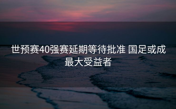 世预赛40强赛延期等待批准 国足或成最大受益者
