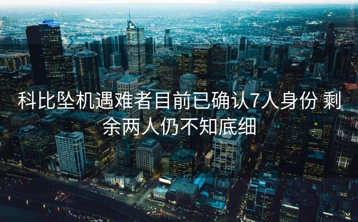 科比坠机遇难者目前已确认7人身份 剩余两人仍不知底细