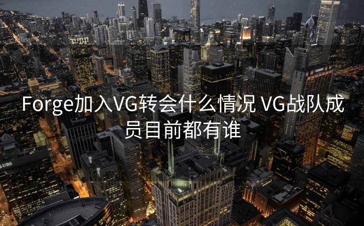 Forge加入VG转会什么情况 VG战队成员目前都有谁