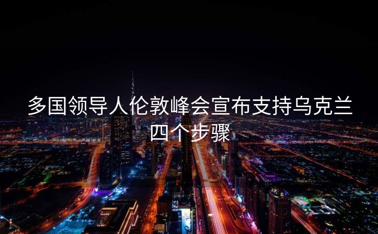 多国领导人伦敦峰会宣布支持乌克兰四个步骤