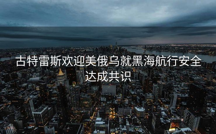 古特雷斯欢迎美俄乌就黑海航行安全达成共识