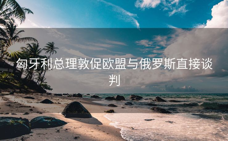 匈牙利总理敦促欧盟与俄罗斯直接谈判