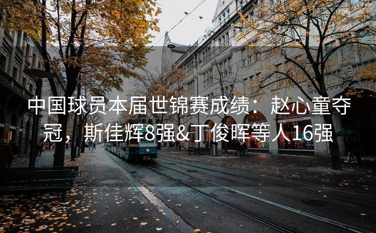 中国球员本届世锦赛成绩：赵心童夺冠，斯佳辉8强&丁俊晖等人16强
