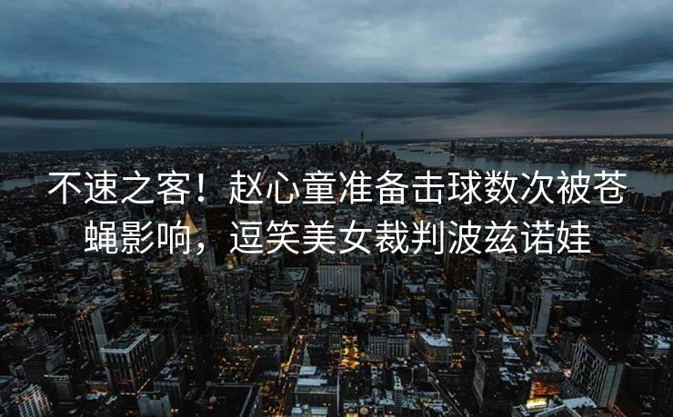 不速之客！赵心童准备击球数次被苍蝇影响，逗笑美女裁判波兹诺娃