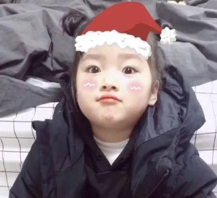 圣诞节小红帽子情侣男女生可爱头像 圣诞单身狗的头像图片