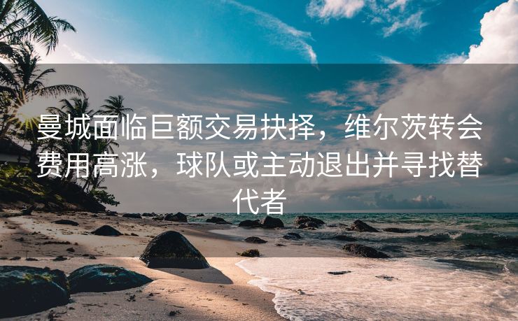 曼城面临巨额交易抉择，维尔茨转会费用高涨，球队或主动退出并寻找替代者
