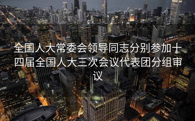 全国人大常委会领导同志分别参加十四届全国人大三次会议代表团分组审议