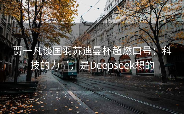 贾一凡谈国羽苏迪曼杯超燃口号：科技的力量，是Deepseek想的