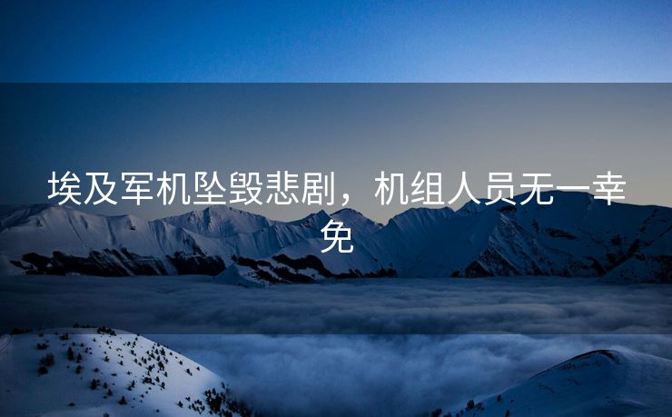 埃及军机坠毁悲剧，机组人员无一幸免