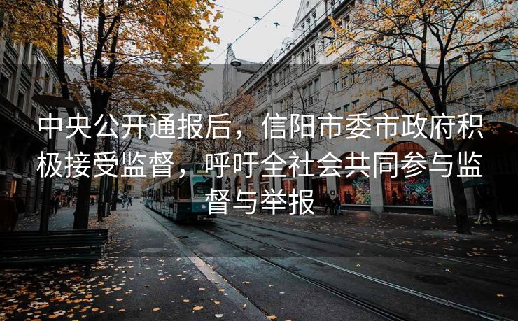 中央公开通报后，信阳市委市政府积极接受监督，呼吁全社会共同参与监督与举报