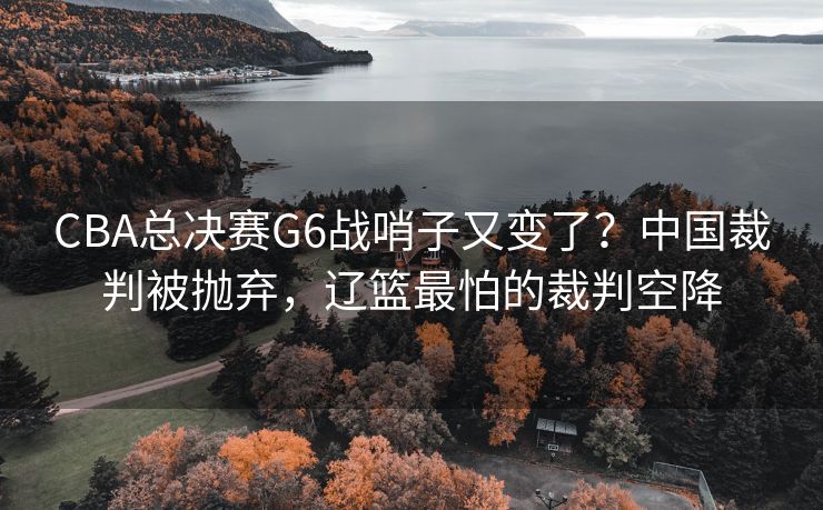 CBA总决赛G6战哨子又变了？中国裁判被抛弃，辽篮最怕的裁判空降