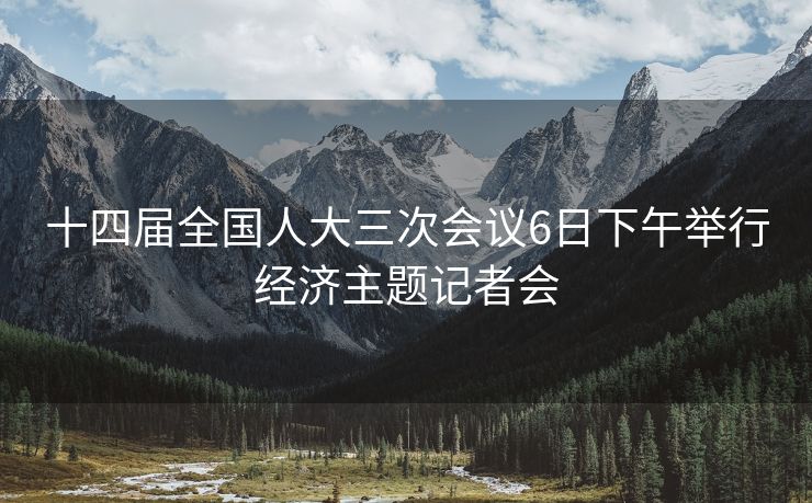 十四届全国人大三次会议6日下午举行经济主题记者会