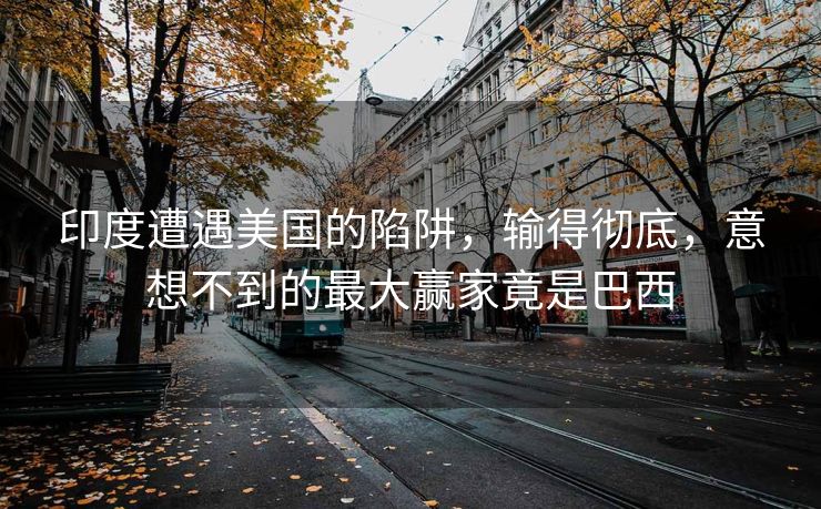 印度遭遇美国的陷阱，输得彻底，意想不到的最大赢家竟是巴西