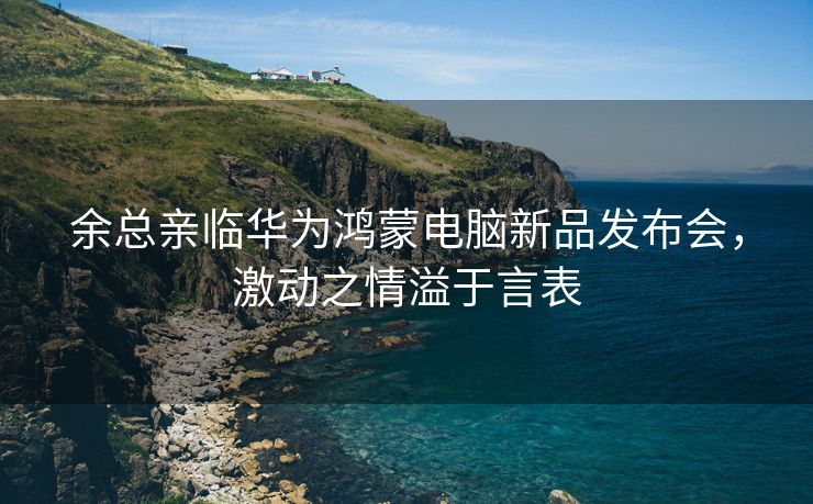 余总亲临华为鸿蒙电脑新品发布会，激动之情溢于言表