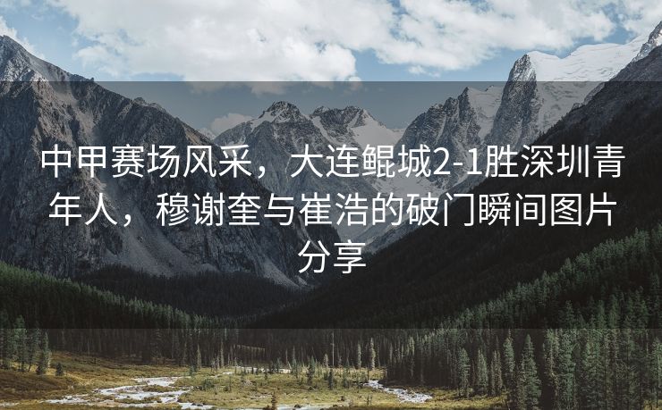 中甲赛场风采，大连鲲城2-1胜深圳青年人，穆谢奎与崔浩的破门瞬间图片分享