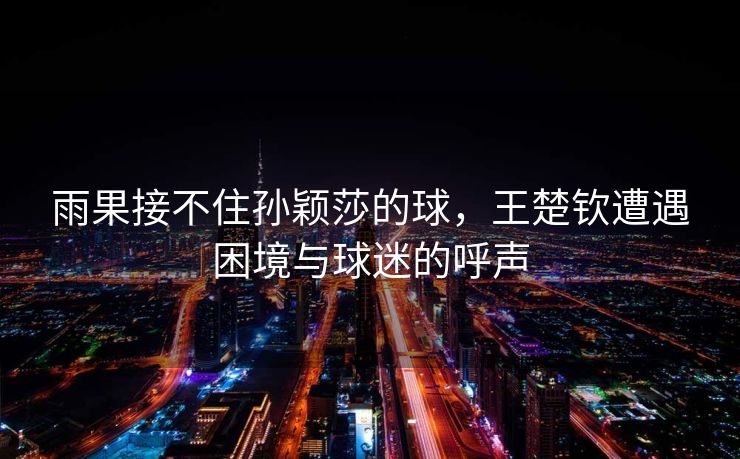 雨果接不住孙颖莎的球，王楚钦遭遇困境与球迷的呼声