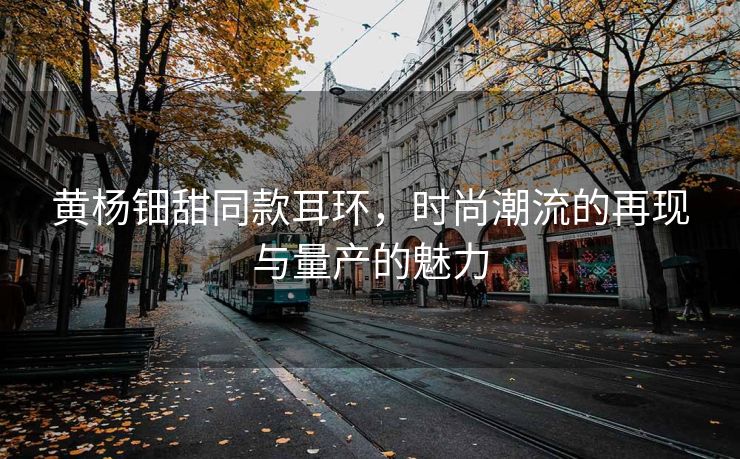 黄杨钿甜同款耳环，时尚潮流的再现与量产的魅力