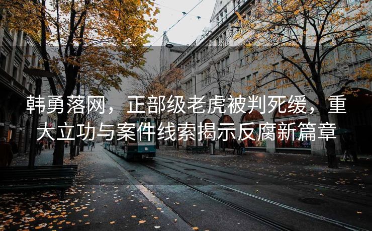 韩勇落网，正部级老虎被判死缓，重大立功与案件线索揭示反腐新篇章