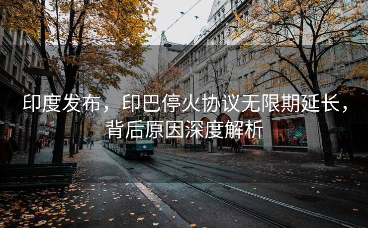 印度发布，印巴停火协议无限期延长，背后原因深度解析