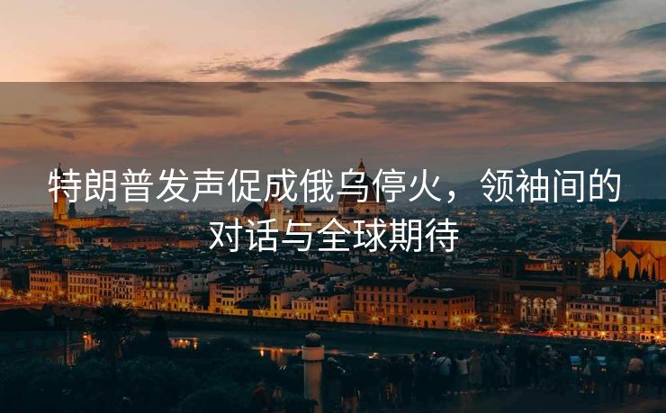 特朗普发声促成俄乌停火，领袖间的对话与全球期待