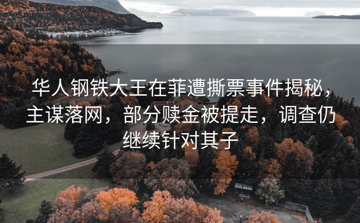 华人钢铁大王在菲遭撕票事件揭秘，主谋落网，部分赎金被提走，调查仍继续针对其子