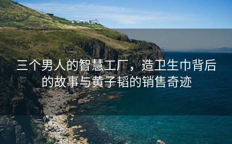 三个男人的智慧工厂，造卫生巾背后的故事与黄子韬的销售奇迹