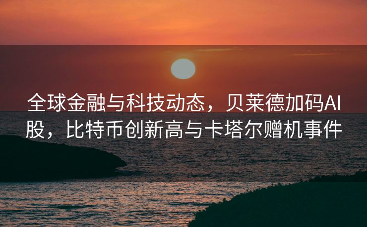 全球金融与科技动态，贝莱德加码AI股，比特币创新高与卡塔尔赠机事件