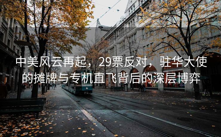 中美风云再起，29票反对，驻华大使的摊牌与专机直飞背后的深层博弈