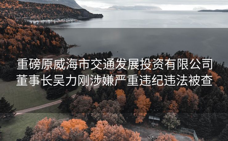 重磅原威海市交通发展投资有限公司董事长吴力刚涉嫌严重违纪违法被查