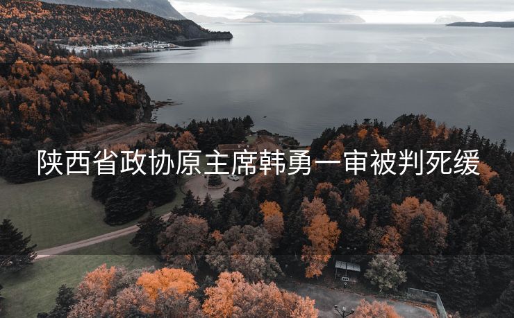 陕西省政协原主席韩勇一审被判死缓