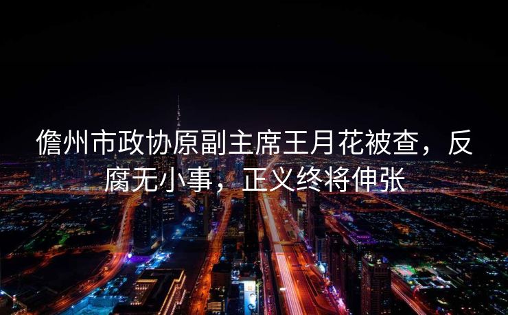 儋州市政协原副主席王月花被查，反腐无小事，正义终将伸张
