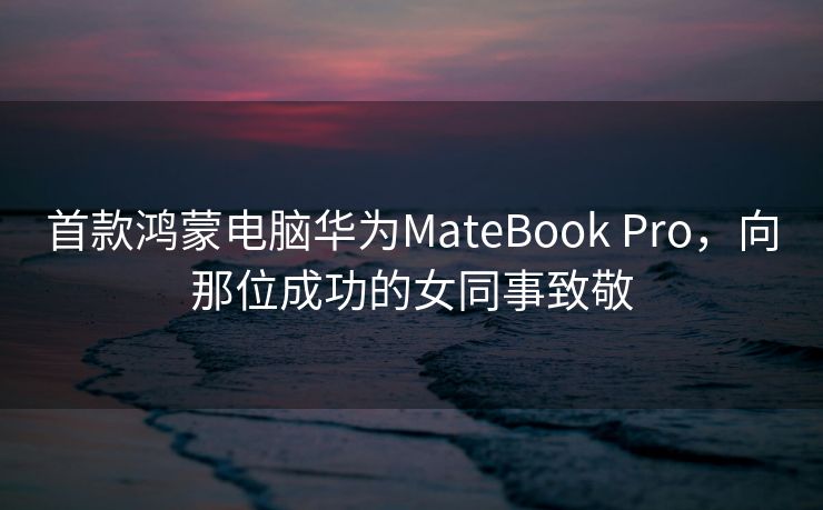 首款鸿蒙电脑华为MateBook Pro，向那位成功的女同事致敬