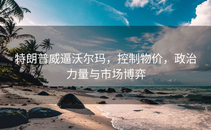特朗普威逼沃尔玛，控制物价，政治力量与市场博弈