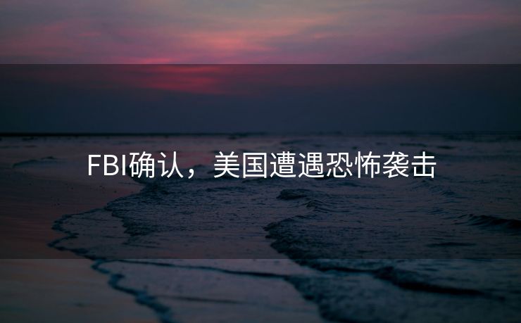 FBI确认，美国遭遇恐怖袭击