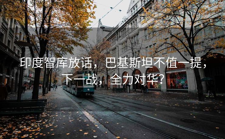 印度智库放话，巴基斯坦不值一提，下一战，全力对华？