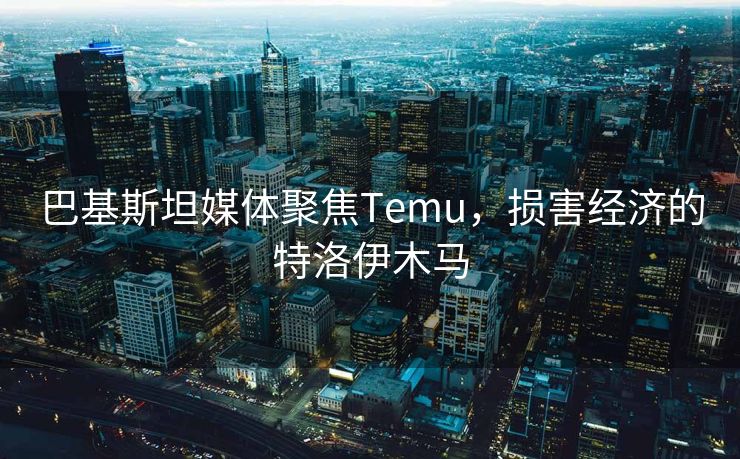 巴基斯坦媒体聚焦Temu，损害经济的特洛伊木马