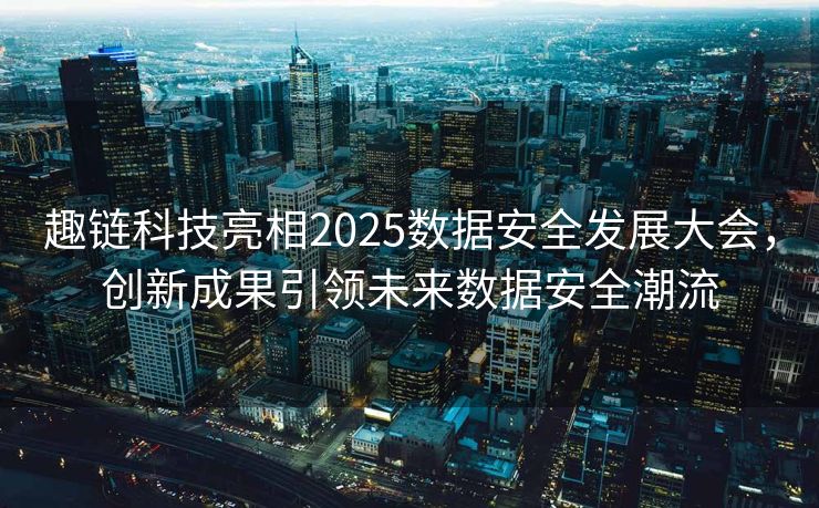 趣链科技亮相2025数据安全发展大会，创新成果引领未来数据安全潮流