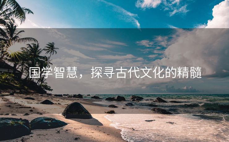 国学智慧，探寻古代文化的精髓