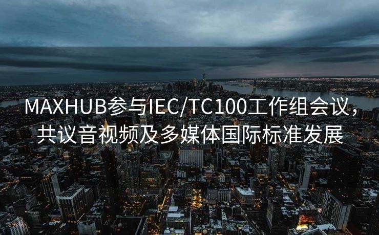 MAXHUB参与IEC/TC100工作组会议，共议音视频及多媒体国际标准发展