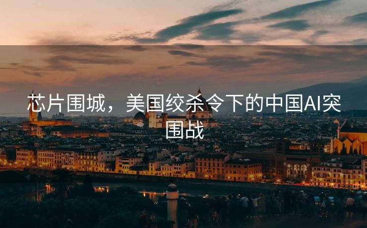 芯片围城，美国绞杀令下的中国AI突围战
