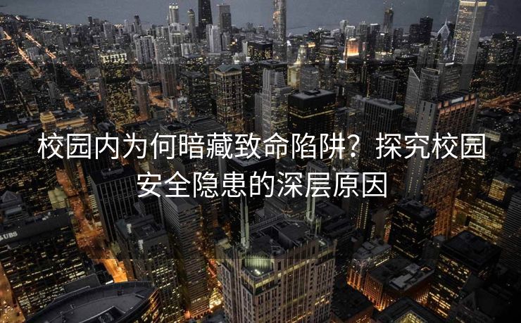 校园内为何暗藏致命陷阱？探究校园安全隐患的深层原因