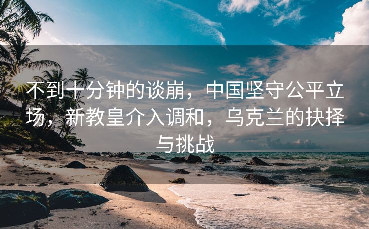 不到十分钟的谈崩，中国坚守公平立场，新教皇介入调和，乌克兰的抉择与挑战