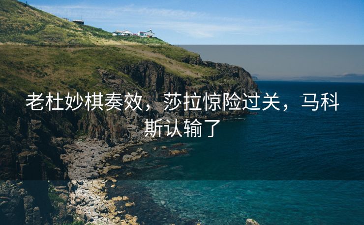 老杜妙棋奏效，莎拉惊险过关，马科斯认输了