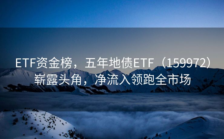 ETF资金榜，五年地债ETF（159972）崭露头角，净流入领跑全市场