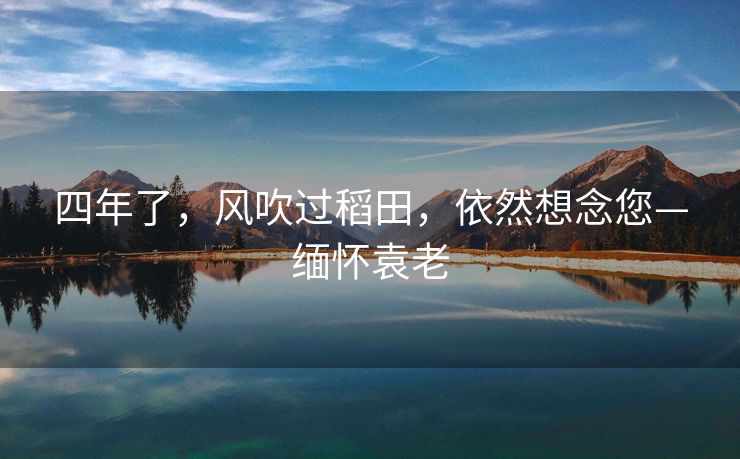 四年了，风吹过稻田，依然想念您—缅怀袁老
