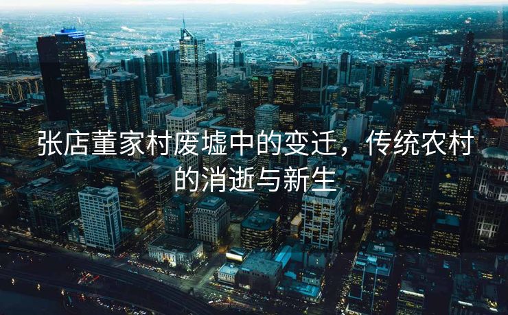 张店董家村废墟中的变迁，传统农村的消逝与新生