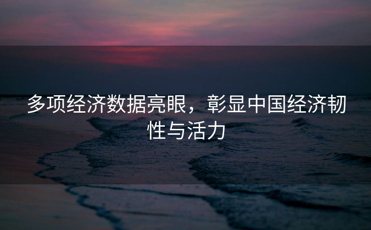 多项经济数据亮眼，彰显中国经济韧性与活力
